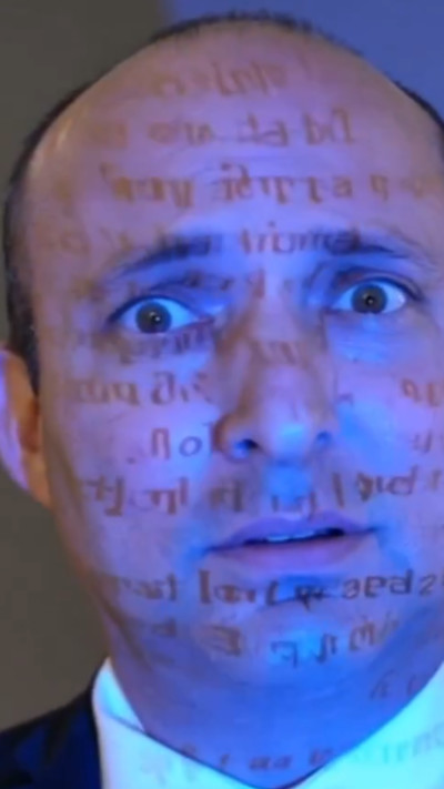 נפתלי בנט בבינה מלאכותית, מתוך סרטון של קבוצת ההאקרים האיראנית ''חנדלה''