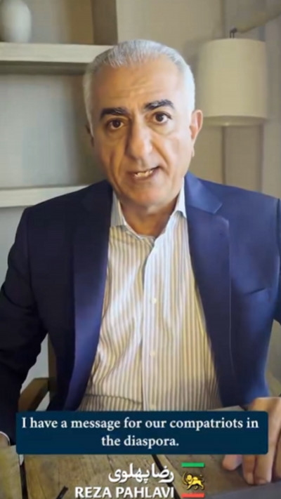 בנו של השאה הפרסי האחרון רזא פהלווי, קורא לאיראנים בגולה לצאת להפגין (צילום: צילום מסך מתוך X