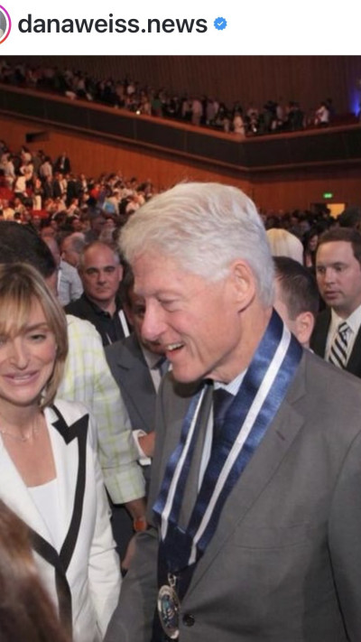 דנה וייס וביל קלינטון (צילום: אינסטגרם)