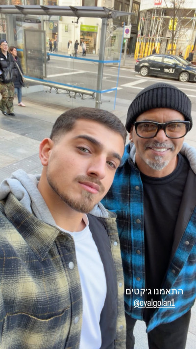 אייל וליאם גולן עושים את מדריד (צילום: אינסטגרם)