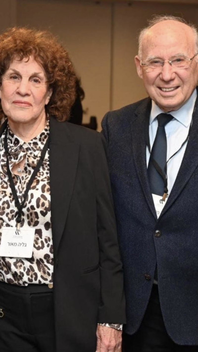 יעקב פרנקל וגליה מאור  (צילום: יעל אילן ואוהד הרכס, מכון ויצמן למדע)