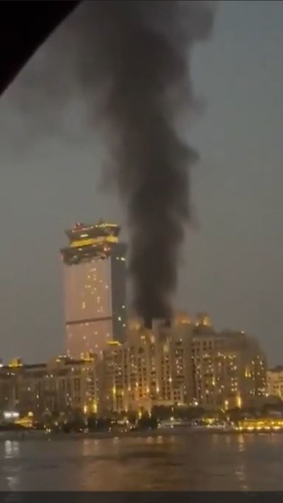 פגיעת המלון בדובאי