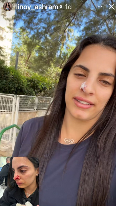 הסטורי של לינוי אשרם (צילום: מתוך אינסטגרם)