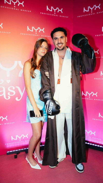 אור לאון ובת זוגו הילי (צילום: אייל אפרתי)