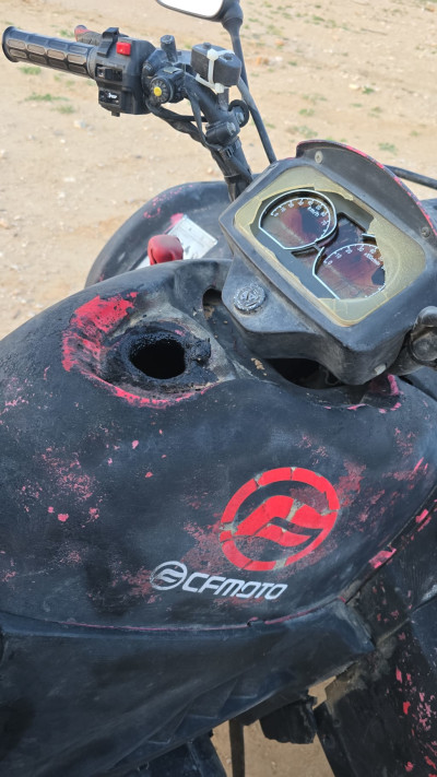 טרקטורון שהוצת ע''י בדואים ביישוב רתמים בנגב