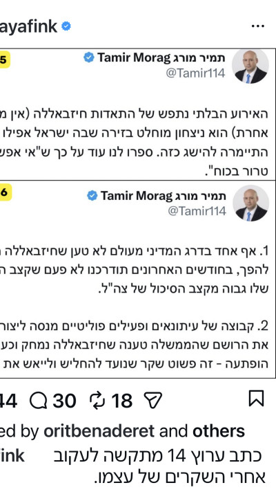 הפוסט של יאיא פינק (צילום: אינסטגרם)