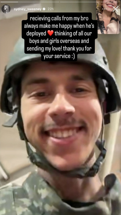 הסטורי של סידני סוויני (צילום: אינסטגרם)