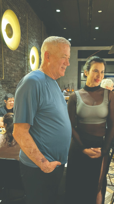 אורטל צור ובני גנץ  (צילום: פרטי)