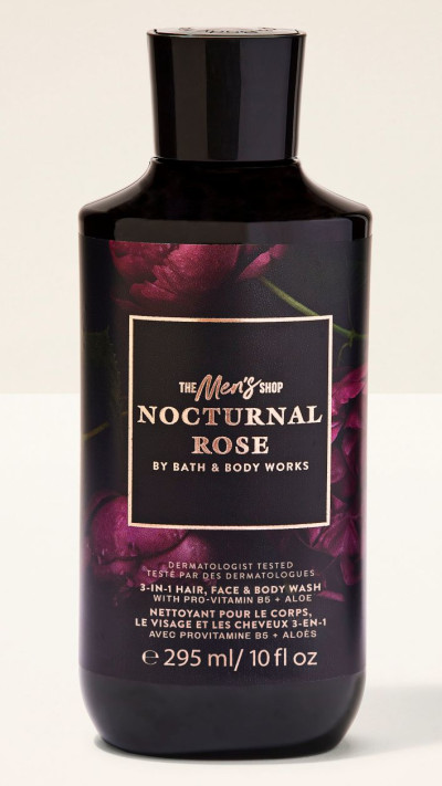 ג'ל רחצה לגבר Nocturnal Rose, בט' אנד בודי וורקס