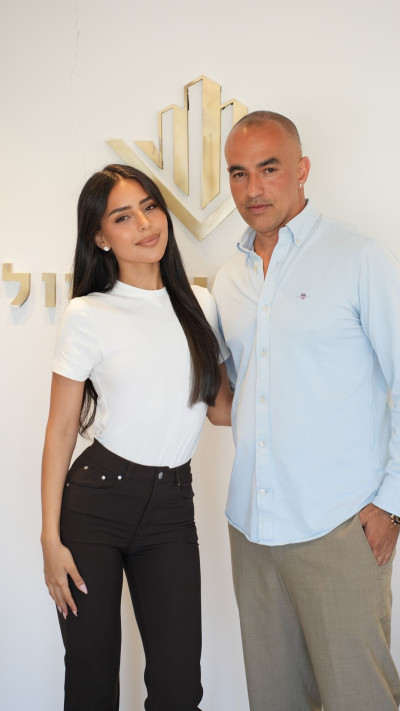 אלין ויו״ר קבוצת אזולאי, דוד אזולאי (צילום: אבישי יודקוביץ)