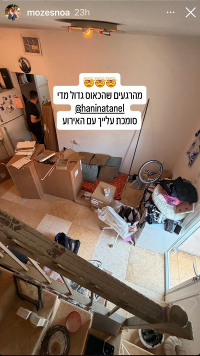 דירתה של נועה מוזס  (צילום: אינסטגרם)