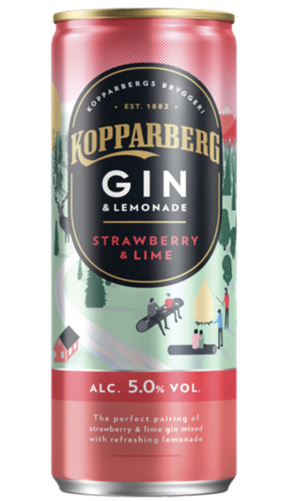 קוקטייל הג'ין תות וליים של Kopparberg. מחיר: 12.90 שקלים