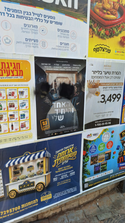 פוסטרים של טליה ברטפלד הושחתו (צילום: ללא)