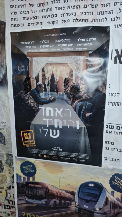 פוסטרים של טליה ברטפלד הושחתו (צילום: ללא)