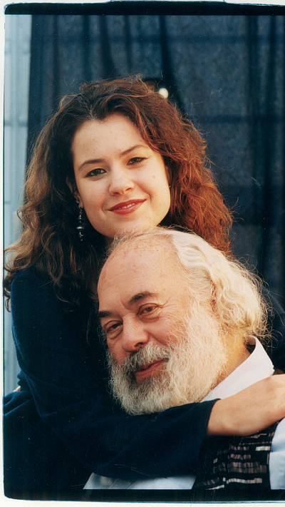 שלמה קרליבך עם בתו