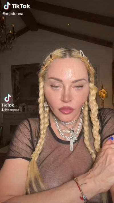 מדונה (צילום: צילום מסך טיקטוק)