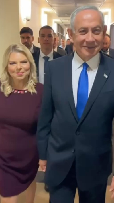 בנימין ושרה נתניהו  (צילום: צילום מסך אינסטגרם)