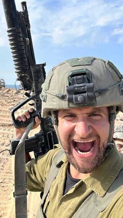 גיא הוכמן בעזה (צילום: יח''צ)