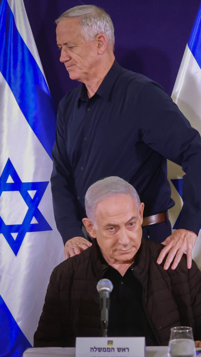  בני גנץ ובנימין נתניהו