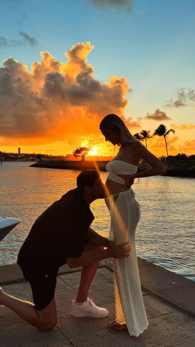 מישל גרציג וטיבו קורטואה (צילום: אינסטגרם)