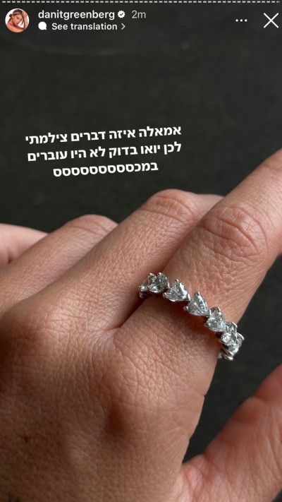 דנית גרינברג (צילום: צילום מסך אינסטגרם)