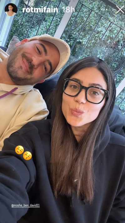 רותם פיינברג, משה בן דוד (צילום: צילום מסך אינסטגרם)