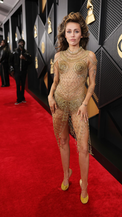 עדיין לא גיבשנו דעה לגבי הלוק הזה, אבל אין ספק שהוא מהבולטים שהיו (צילום: Neilson Barnard/Getty Images)