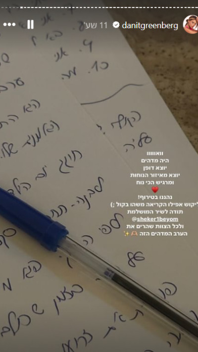 דנית גרינברג על סדנת הכתיבה הארוטית (צילום: צילום מסך אינסטגרם)