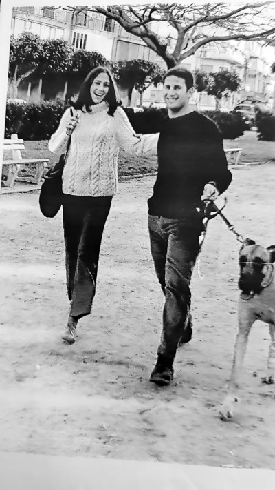 נילי טל ז''ל ויענקל'ה טל. 1966 (צילום: פרטי)