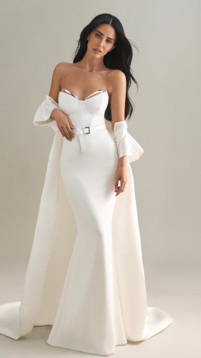 בר כהן בשמלת כלה  (צילום: עומרי לוי)