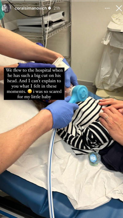 קורל סימנוביץ' על התקרית המלחיצה של בנה דילן (צילום: צילום מסך אינסטגרם)