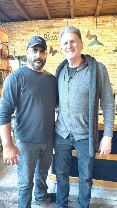 מייקל רפפורט ואסמעיל ללאוי (צילום: אתי גל)