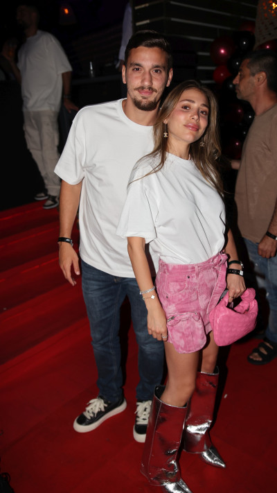 ירדן שועה ואור זוארץ ביום הולדתה של מאיה פישל רוסו (צילום: אור גפן)