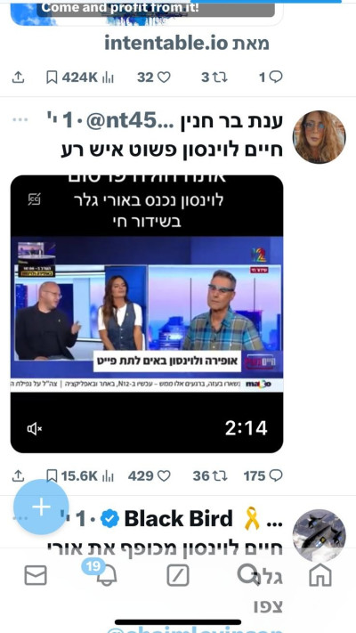 התגובות ברשת נגד חיים לוינסון (צילום: צילום מסך)