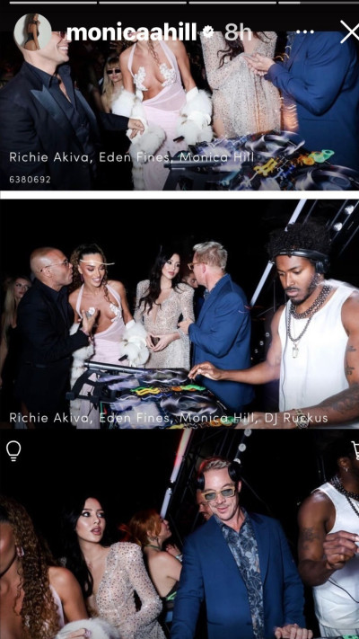 עדן פינס עם ריצ'י עקיבא וחברים (צילום: צילום מסך אינסטגרם)