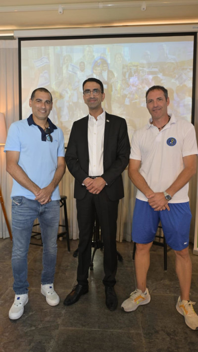 יוני ארליך, אייל שויקי, אנדי רם (צילום: אלכס גולדשטיין)