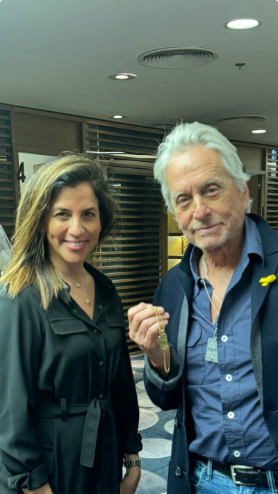 מייקל דאגלס, שני שיפרמן (צילום: באדיבות פתאל טרמינל)