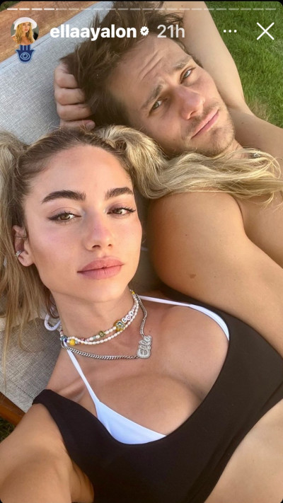 אלה איילון, ג'יימס בארט (צילום: צילום מסך מתוך האינסטגרם)