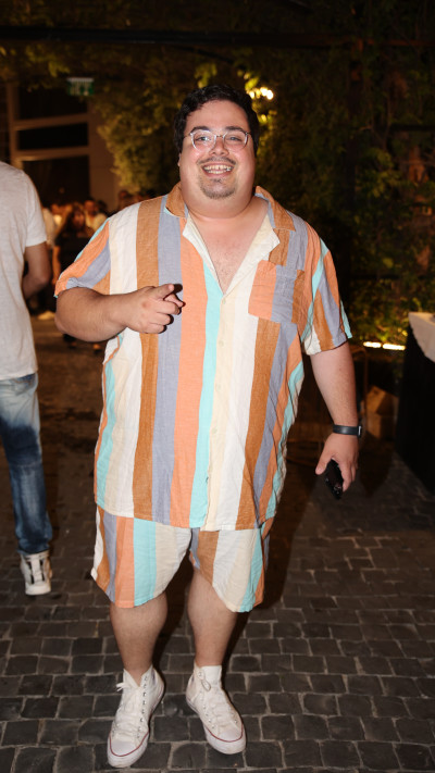 אוראל צברי בחתונה של ליאל אלי ושי עמר (צילום: אור גפן)