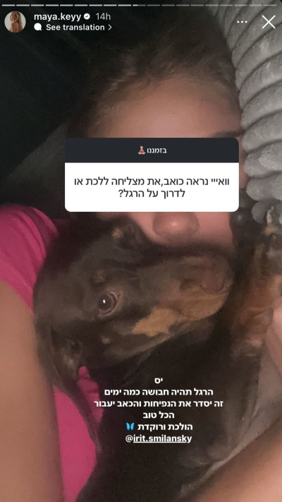 מאיה קיי על פציעתה ברוקדים עם כוכבים (צילום: צילום מסך אינסטגרם)