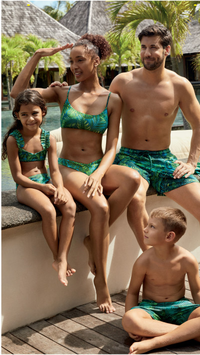 TEZENIS  בקיני אישה- טופ: 69.90 ש״ח, תחתון: 44.90 ש״ח, גבר- בוקסר: 89.90 ש״ח, ביקיני ילדה: 69.90 ש״ח, בוקסר ילד: 69.90 ש״ח