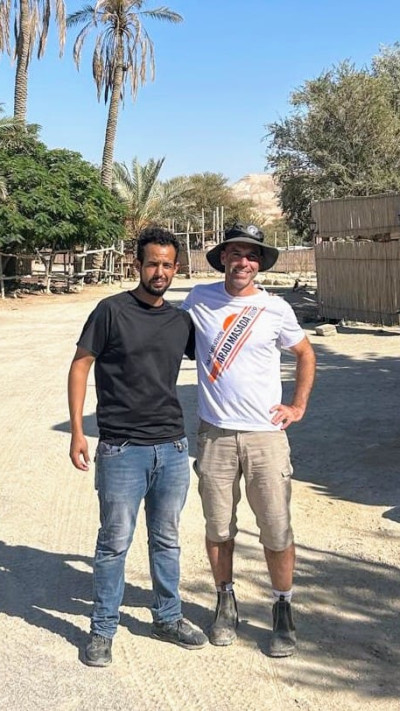 דני רודד ועודאי קורשאן - סמל לדו קיום (צילום: יניב שטרן, כפר הנוקדים)