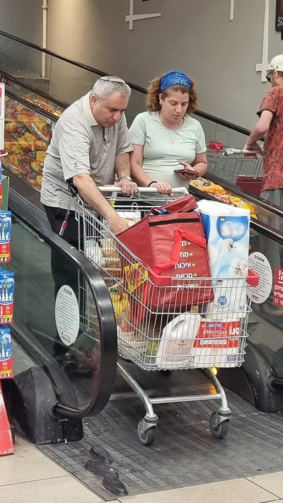 זאב אלקין ואשתו מריה אלקין (צילום: פול סגל)