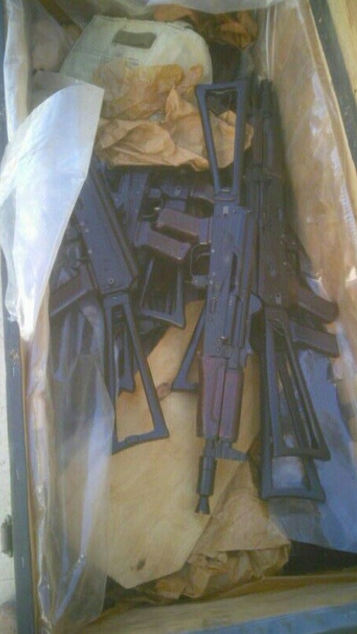 חלק מאמצעי הלחימה שאותרו על-ידי הכוחות