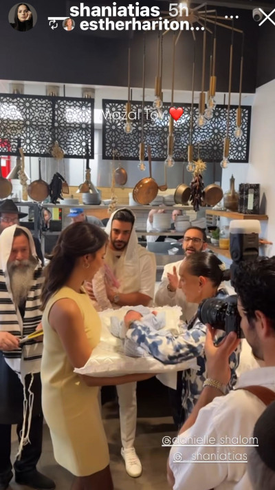 מורן אטיאס כסנדקית (צילום: מתוך אינסטגרם)