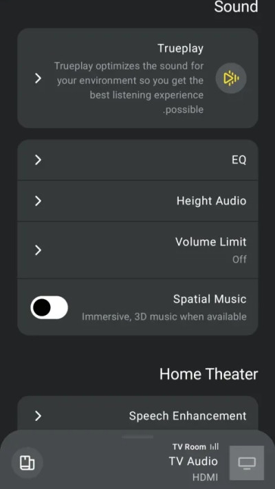 אפליקציית Sonos (צילום: צילום מסך)
