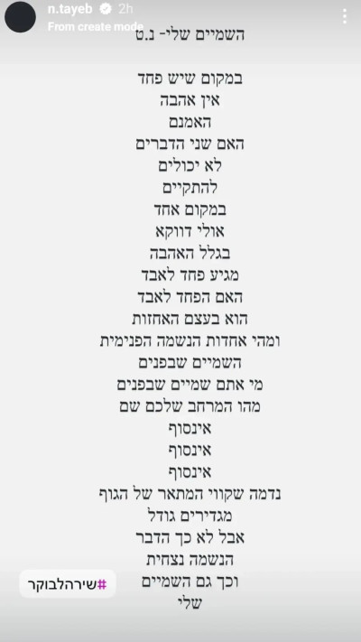 השיר של נינט (צילום: צילום מסך)