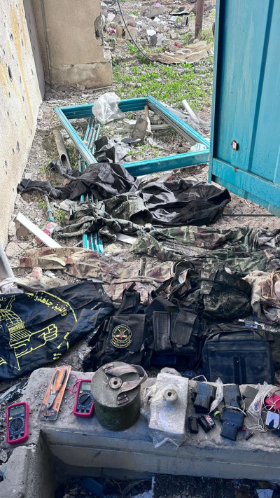 אמל''ח שאותר בבית לאהיה