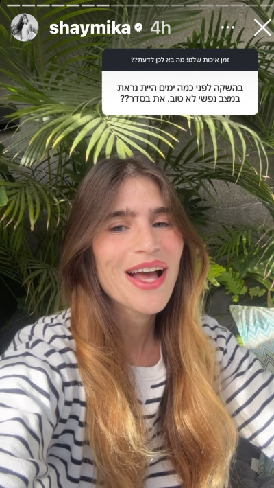 הסטורי של שי מיקה (צילום: מתוך אינסטגרם)