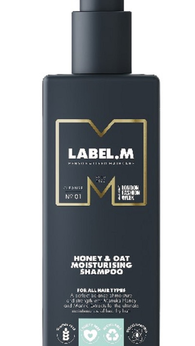 שמפו לחות HONEY & OAT MOISTURISING SHMMPO LABEL.M (צילום: יח''צ)